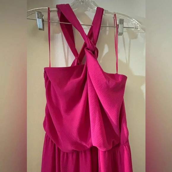 Sam Edelman Hot pink fucsia halter dress - Picture 2 of 3